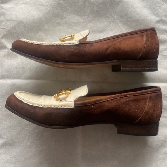 Joan Halpern Leather and Suede Loafer - Picture 3 of 10
